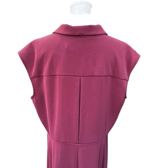 MM Lafleur - Burgundy Women's Dress - Size 16 - Picture 5 of 13